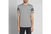 FRED PERRY BOMBER SLEEVE TEE - Steel