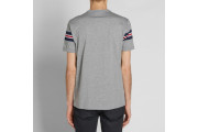 FRED PERRY BOMBER SLEEVE TEE - Steel