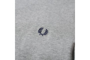 FRED PERRY BOMBER SLEEVE TEE - Steel