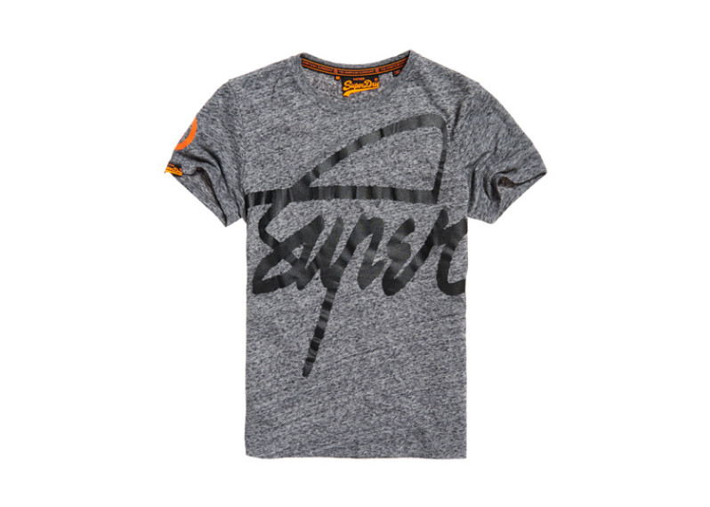 Superdry Crew T-shirt - flint grey grit