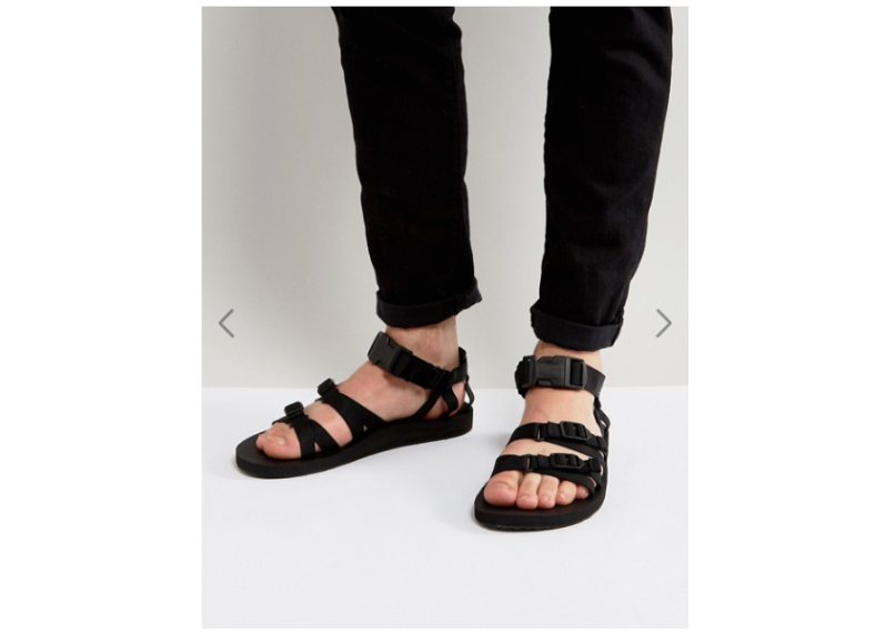 Teva Alp Canvas Multi Strap Sandals - Black