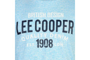 Lee Cooper Logo T Shirt Mens - Light Blue