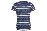 Lee Cooper Small Logo T Shirt Mens - Navy/Wht Stripe