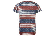 Lee Cooper Small Logo T Shirt Mens - Burg/Nvy Stripe