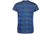 Lee Cooper Small Logo T Shirt Mens - Blue Stripe