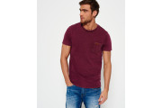 LA Pocket T-shirt - dark burgundy