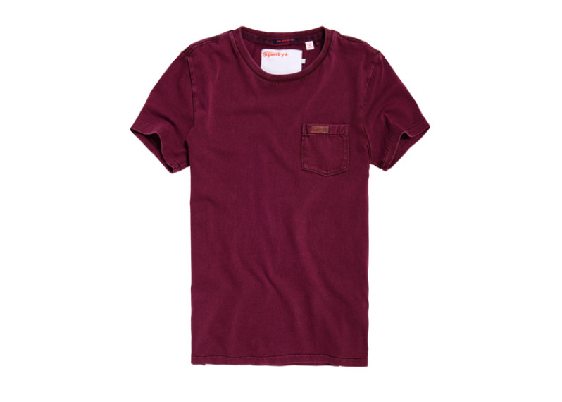 LA Pocket T-shirt - dark burgundy