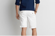 AEO EXTREME FLEX CLASSIC FLAT FRONT SHORT - Cool White