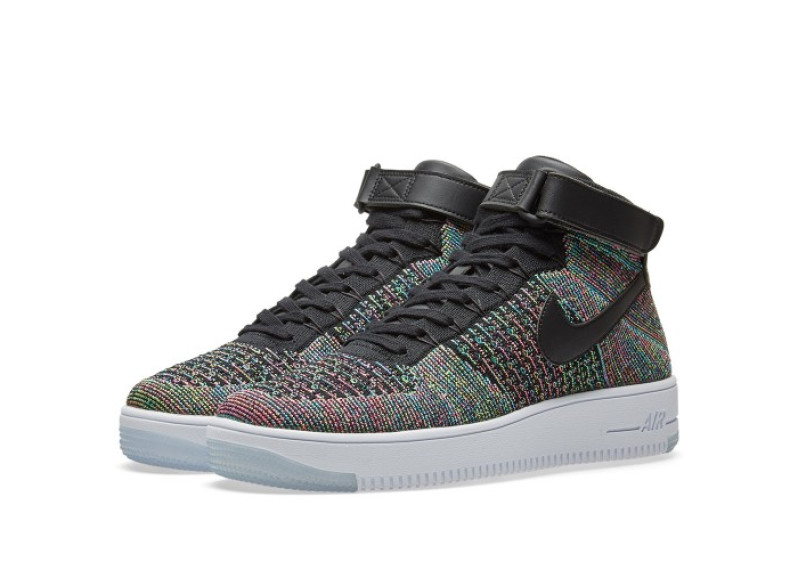 NIKE AIR FORCE 1 ULTRA FLYKNIT MID - Pink Blast, Black & White