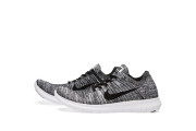 NIKE FREE RUN FLYKNIT - White & Black