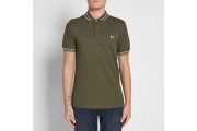 FRED PERRY TRAMLINE TIPPED POLO - Dark Fern