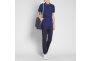 FRED PERRY TRAMLINE TIPPED POLO - French Navy & Yellow