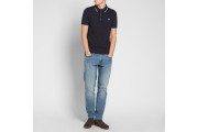 FRED PERRY KNITTED POLO - Navy