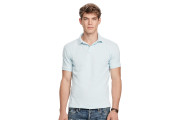 CLASSIC WEATHERED MESH POLO - COASTAL BLUE