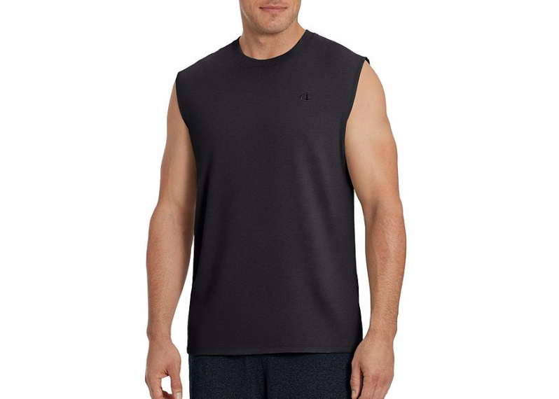 Champion Men's Classic Cotton Muscle Tee - Black