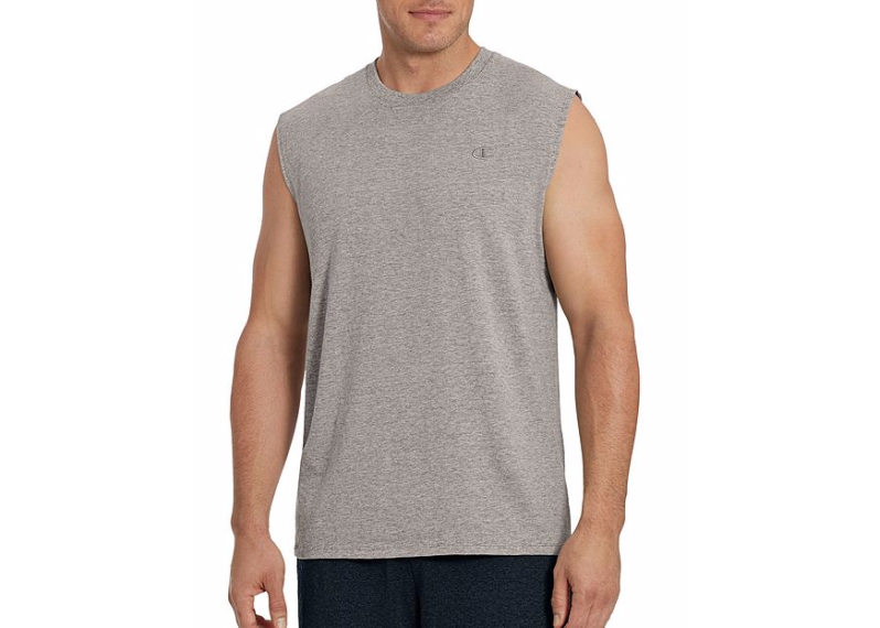 Champion Men's Classic Cotton Muscle Tee - Oxford Grey