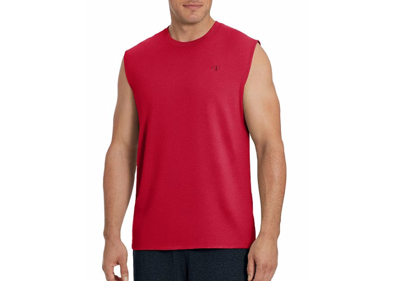 Champion Men's Classic Cotton Muscle Tee - Scarlet