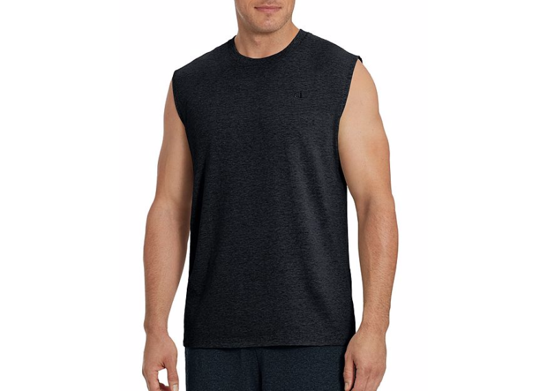 Champion Men's Classic Cotton Muscle Tee - Granite Heather