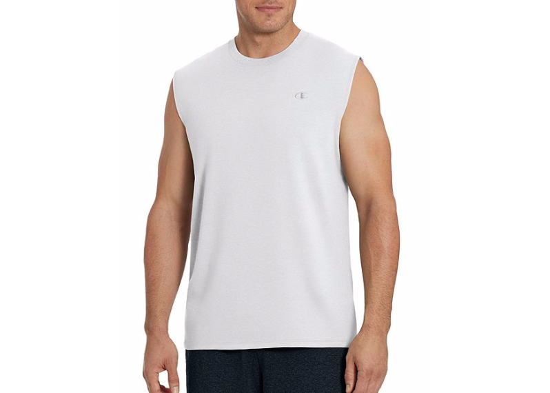 Champion Men's Classic Cotton Muscle Tee - White