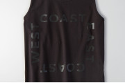 AEO FLEX GRAPHIC TANK - Blod Black