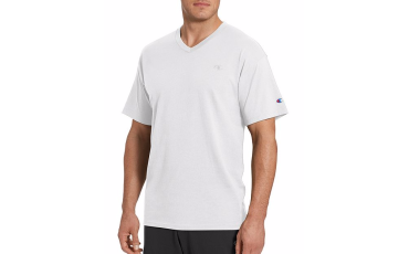 Champion Men's Classic Jersey V-Neck - White