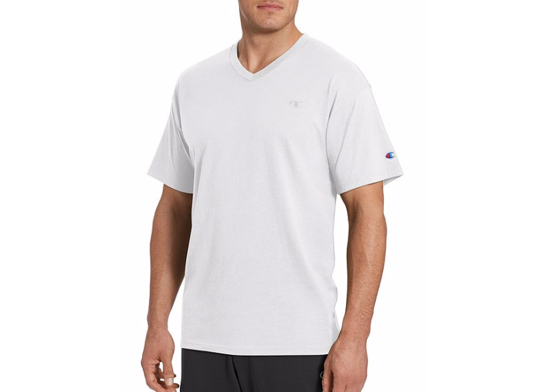 Champion Men's Classic Jersey V-Neck - White