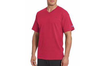 Champion Men's Classic Jersey V-Neck - Scarlet