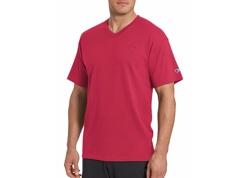 Champion Men's Classic Jersey V-Neck - Scarlet