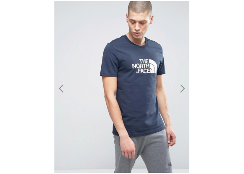 The North Face Easy T-Shirt Large Logo in Navy