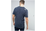 The North Face Easy T-Shirt Large Logo in Navy Marl