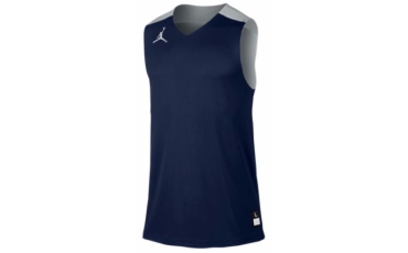 JORDAN TEAM JUMPMAN PRACTICE REVERSIBLE JERSEY - MEN'S - Navy/Silver/Silver