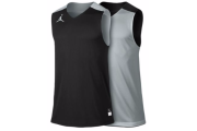 JORDAN TEAM JUMPMAN PRACTICE REVERSIBLE JERSEY - MEN'S - Black/Silver/Silver