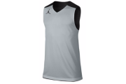 JORDAN TEAM JUMPMAN PRACTICE REVERSIBLE JERSEY - MEN'S - Black/Silver/Silver