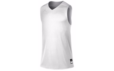 JORDAN TEAM JUMPMAN PRACTICE REVERSIBLE JERSEY - MEN'S - White/Silver/Silver