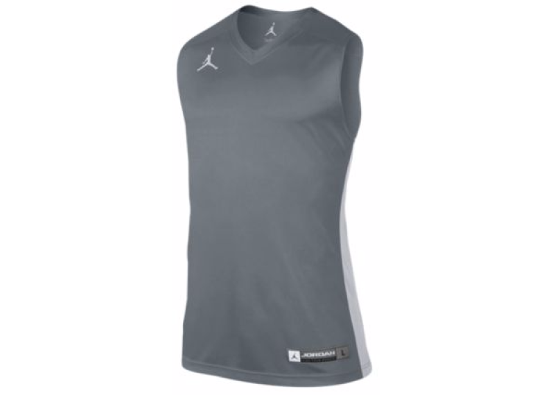 JORDAN TEAM JUMPMAN JERSEY - MEN'S - Grey/Silver