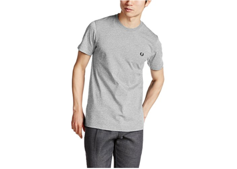 FRED PERRY CREW NECK T-SHIRT- Vintage Steel Marl