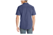 Dickies Men's Short-Sleeve Twill Western Shirt - Mood Indigo