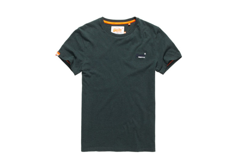 Orange Label Vintage Embroidery T-shirt - forest green grit