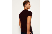 Vintage Embroidery T-shirt - rich deep burgundy