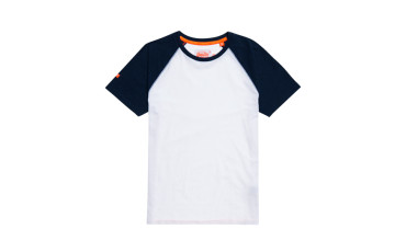 Orange Label Baseball T-shirt - optic/pop indigo grit