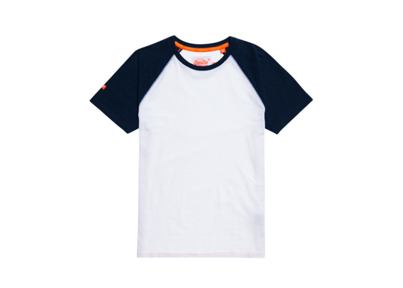 Orange Label Baseball T-shirt - optic/pop indigo grit