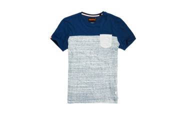 Lite Loom Clash T-shirt - bright navy grit