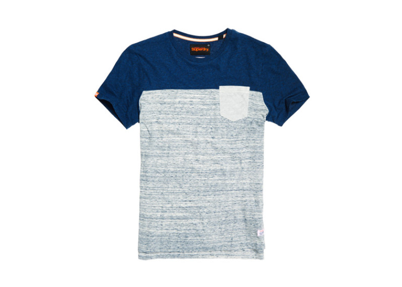 Lite Loom Clash T-shirt - bright navy grit