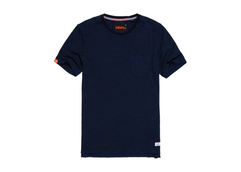 Lite Loom City Indigo T-shirt - real indigo dot