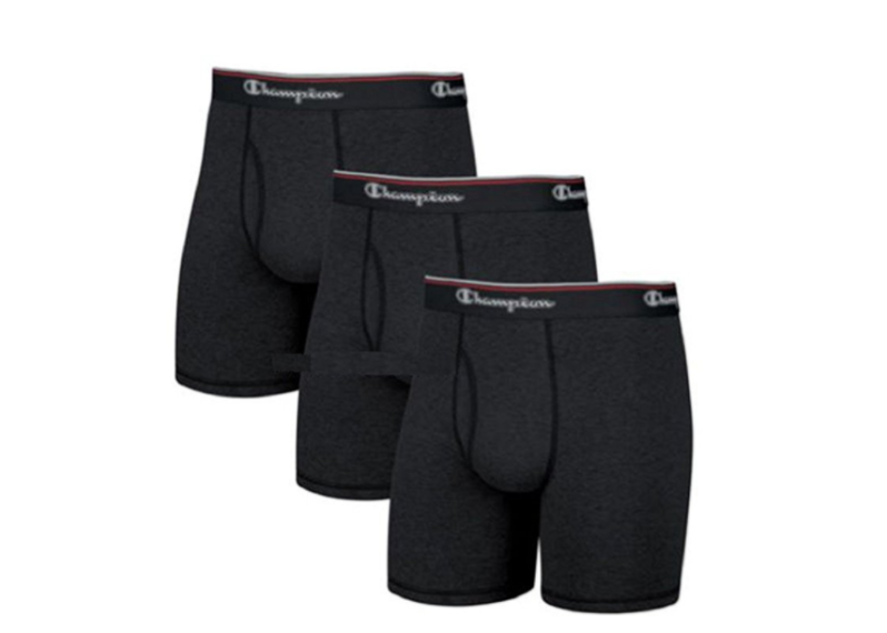 Champion Men's 3-Pack Smart Temp Boxer Brief - Black