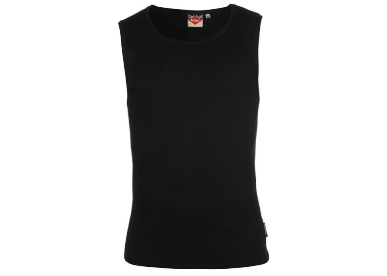 Lee Cooper Rib Vest Mens - Black