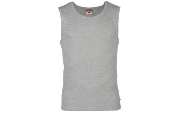 Lee Cooper Rib Vest Mens - Grey Marl