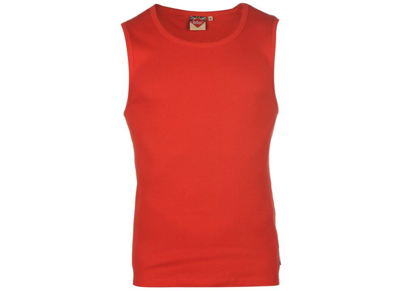 Lee Cooper Rib Vest Mens - Bright Red