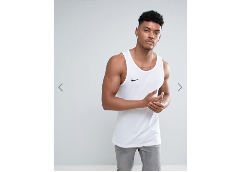 Nike Dry Basketball Swoosh Vest In White 830953-100 - White