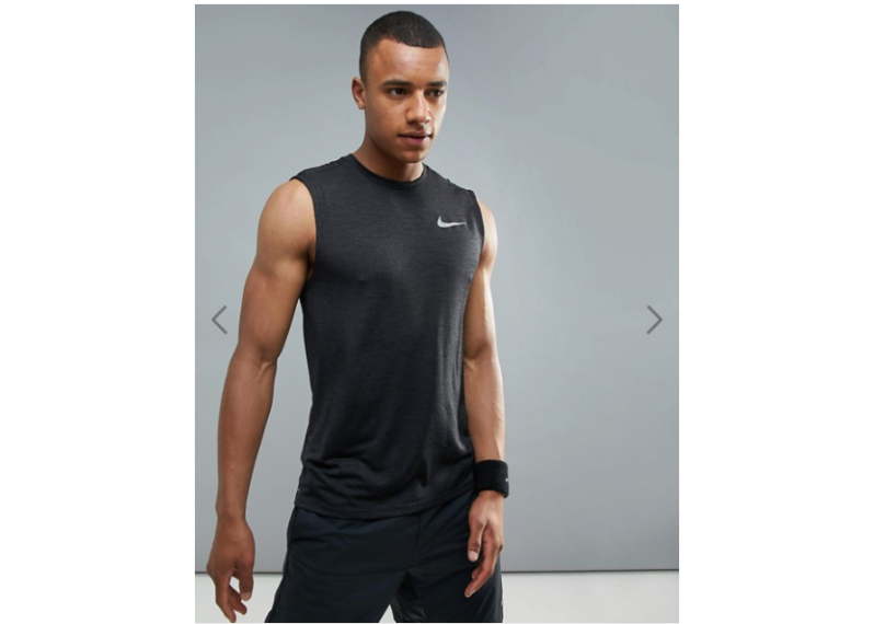 Nike Running Breathe Miler Vest In Black 904314-014
